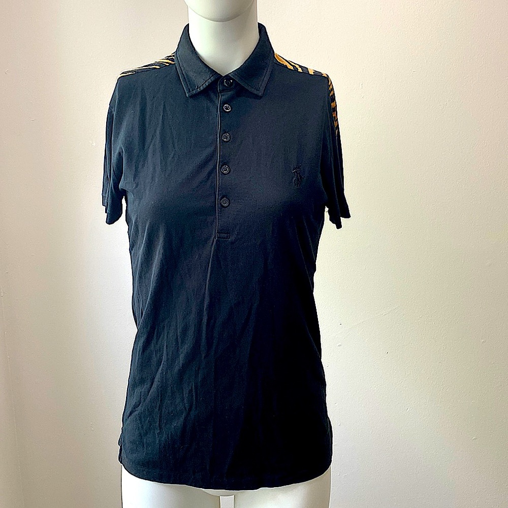 Ralph Lauren Polo Golf Shirt with Cheetah Print